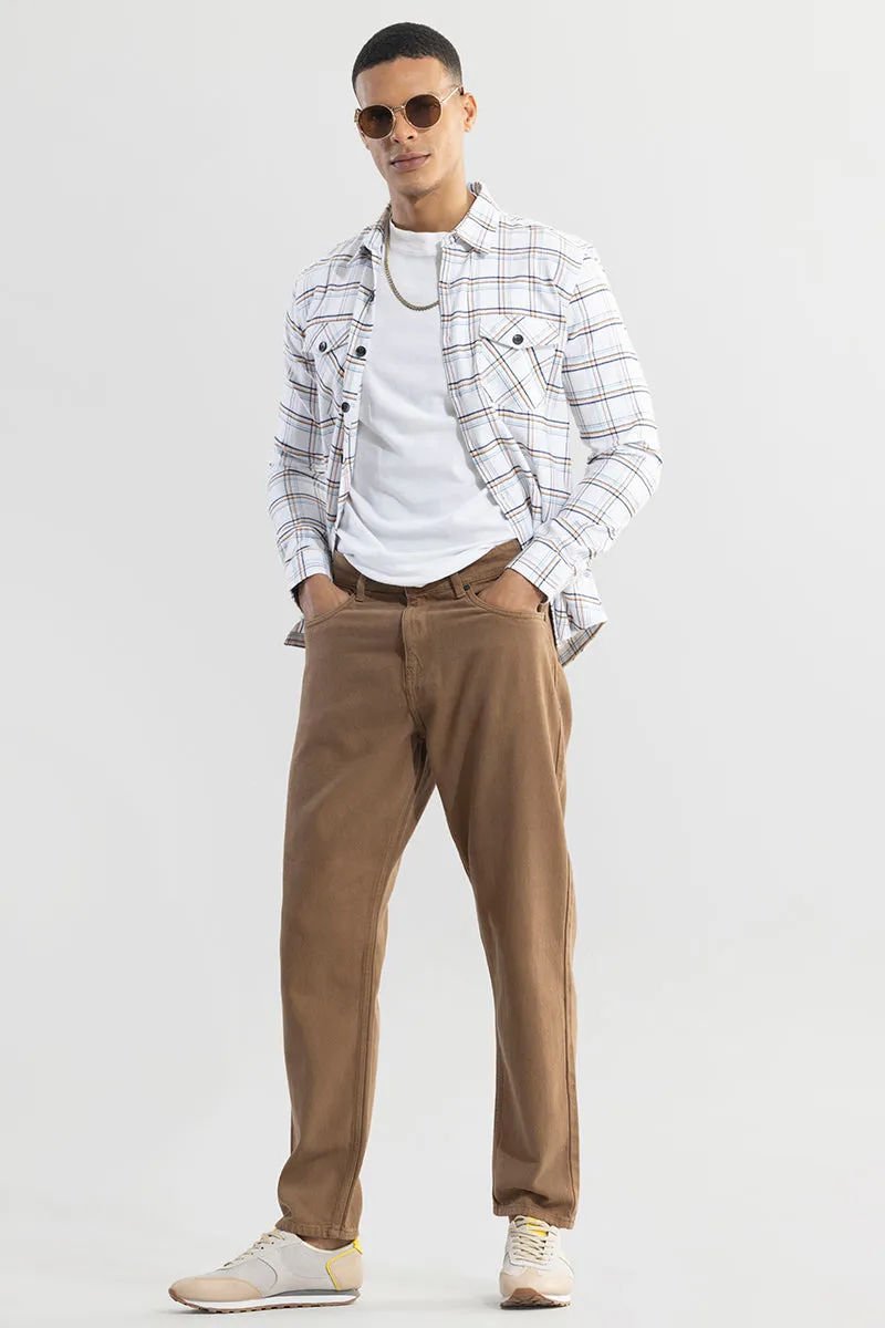 Riotous Brown Baggy Fit Jeans