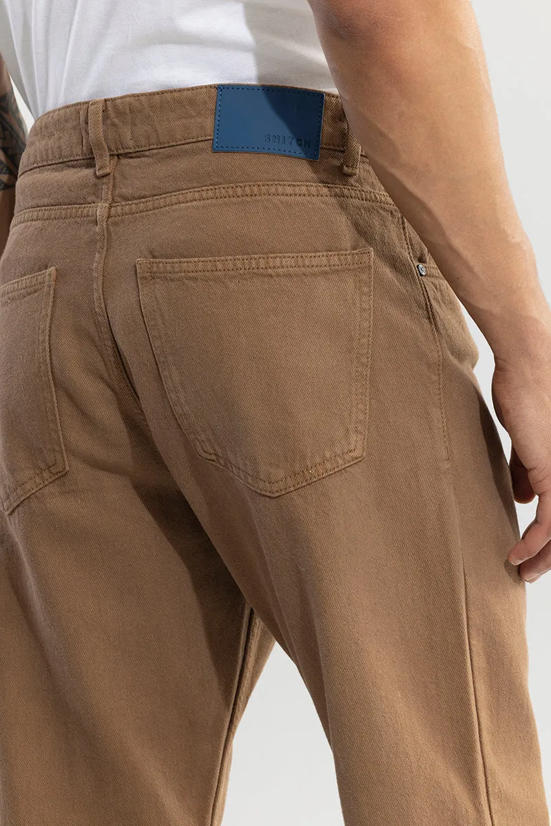 Riotous Brown Baggy Fit Jeans