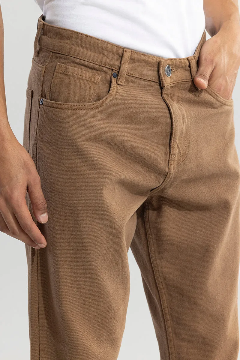 Riotous Brown Baggy Fit Jeans