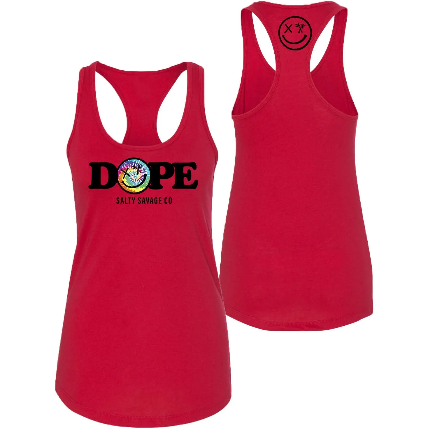 Salty Savage Ladies "DOPE" Racerback Tank