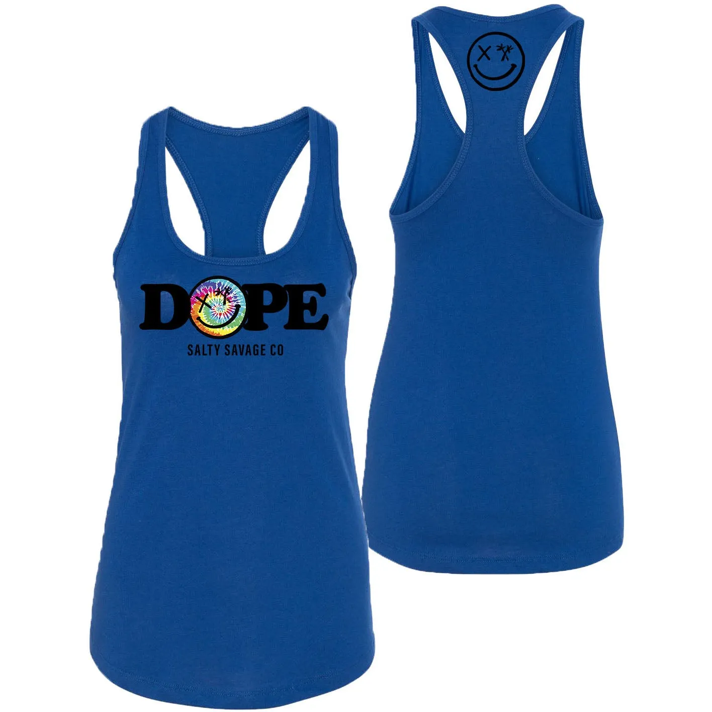 Salty Savage Ladies "DOPE" Racerback Tank