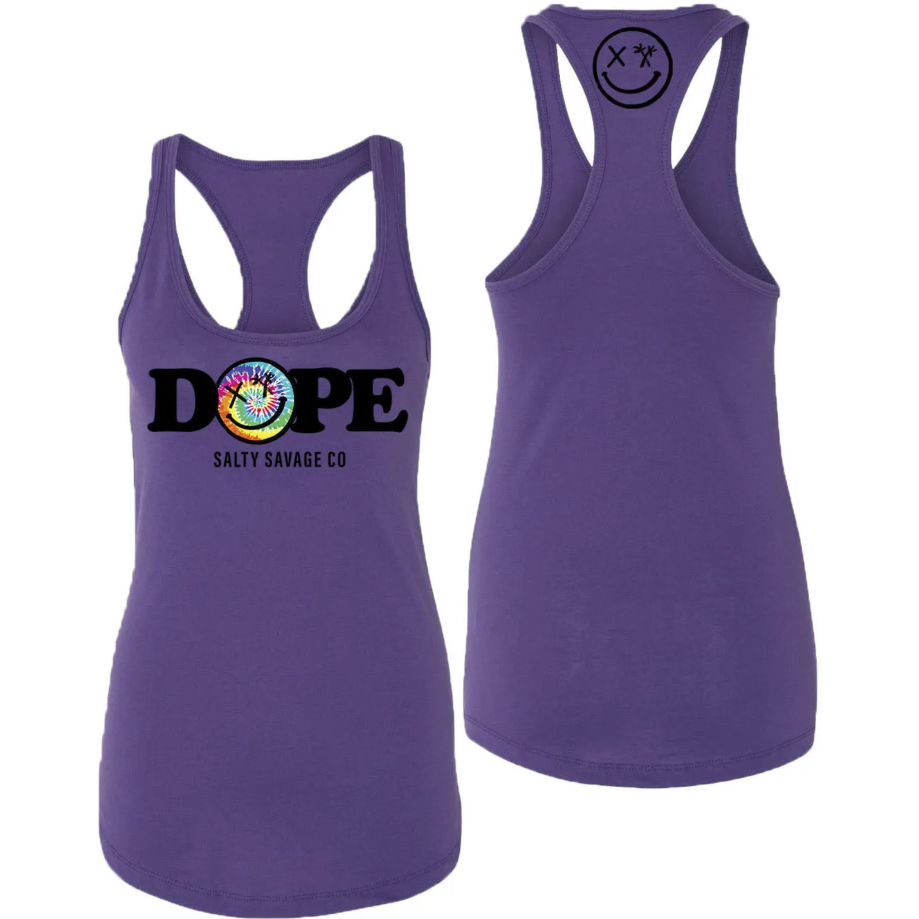 Salty Savage Ladies "DOPE" Racerback Tank