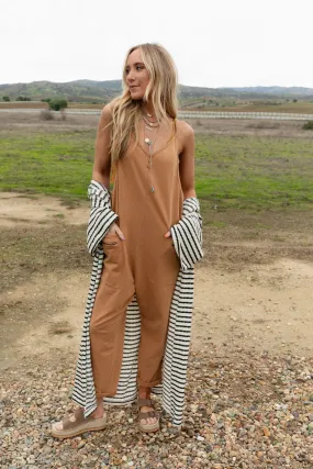 Serene State Harem Jumpsuit - Mocha