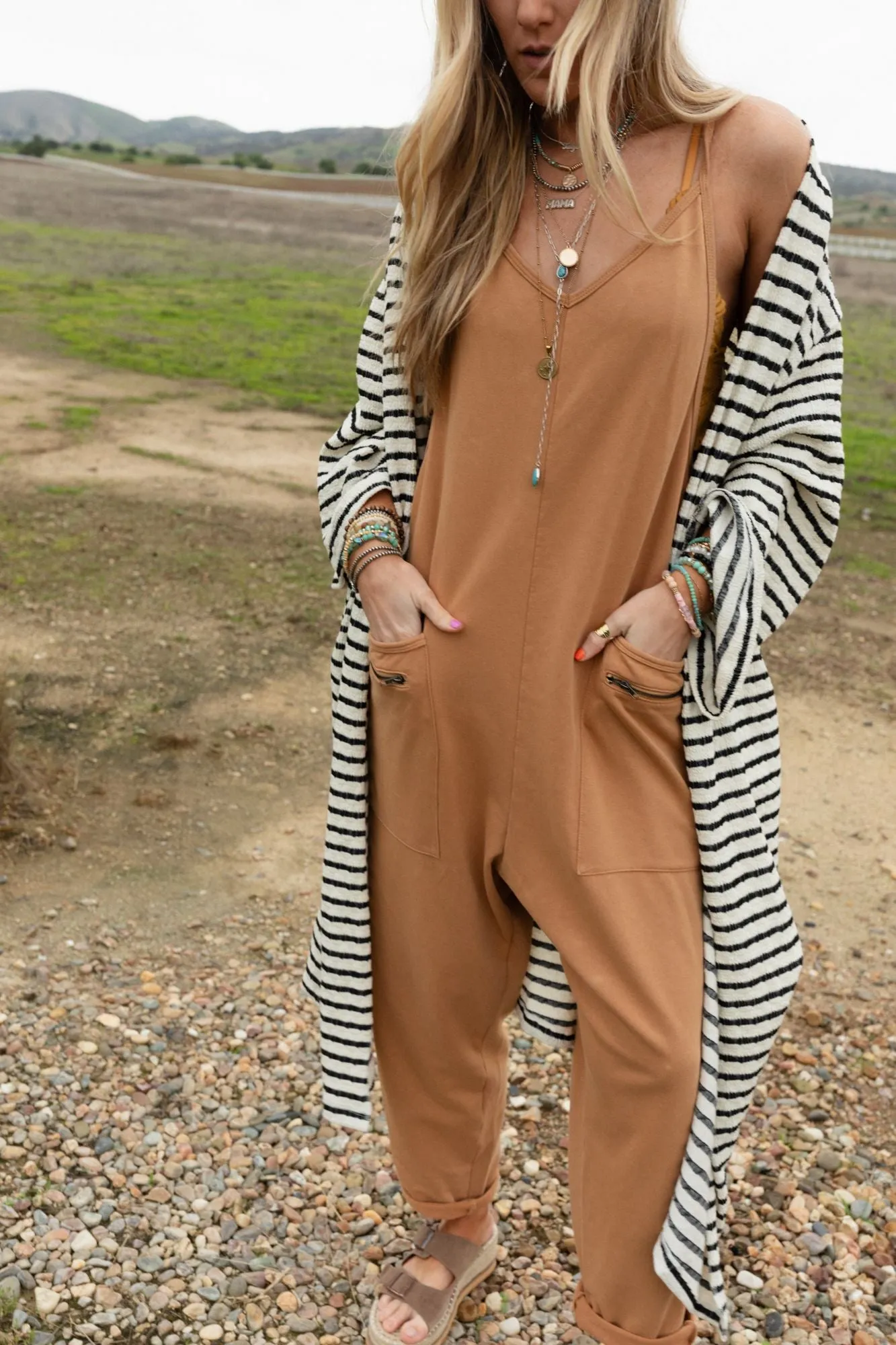 Serene State Harem Jumpsuit - Mocha