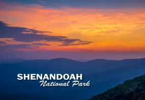 Shenandoah National Park Purple Sunrise 2"x3" Photo Magnet