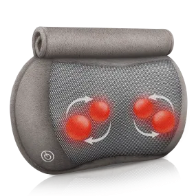 Shiatsu Neck Shoulder Back Massage Pillow with Heat for Home,Car,Office - 619