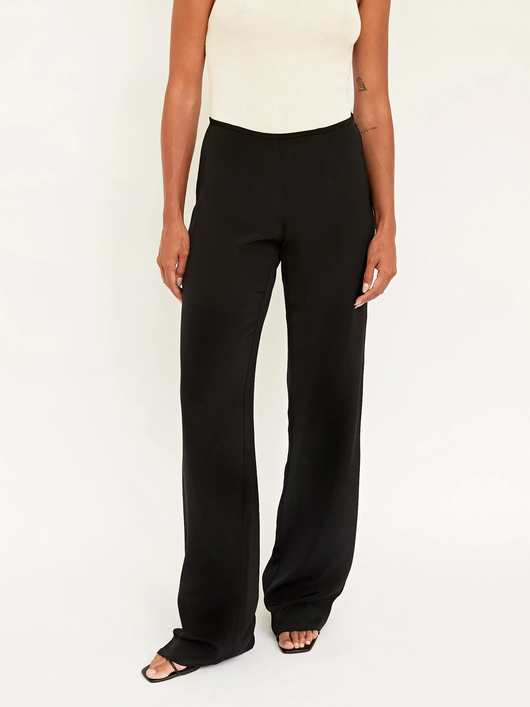 Silk Crepe Relaxed Pant