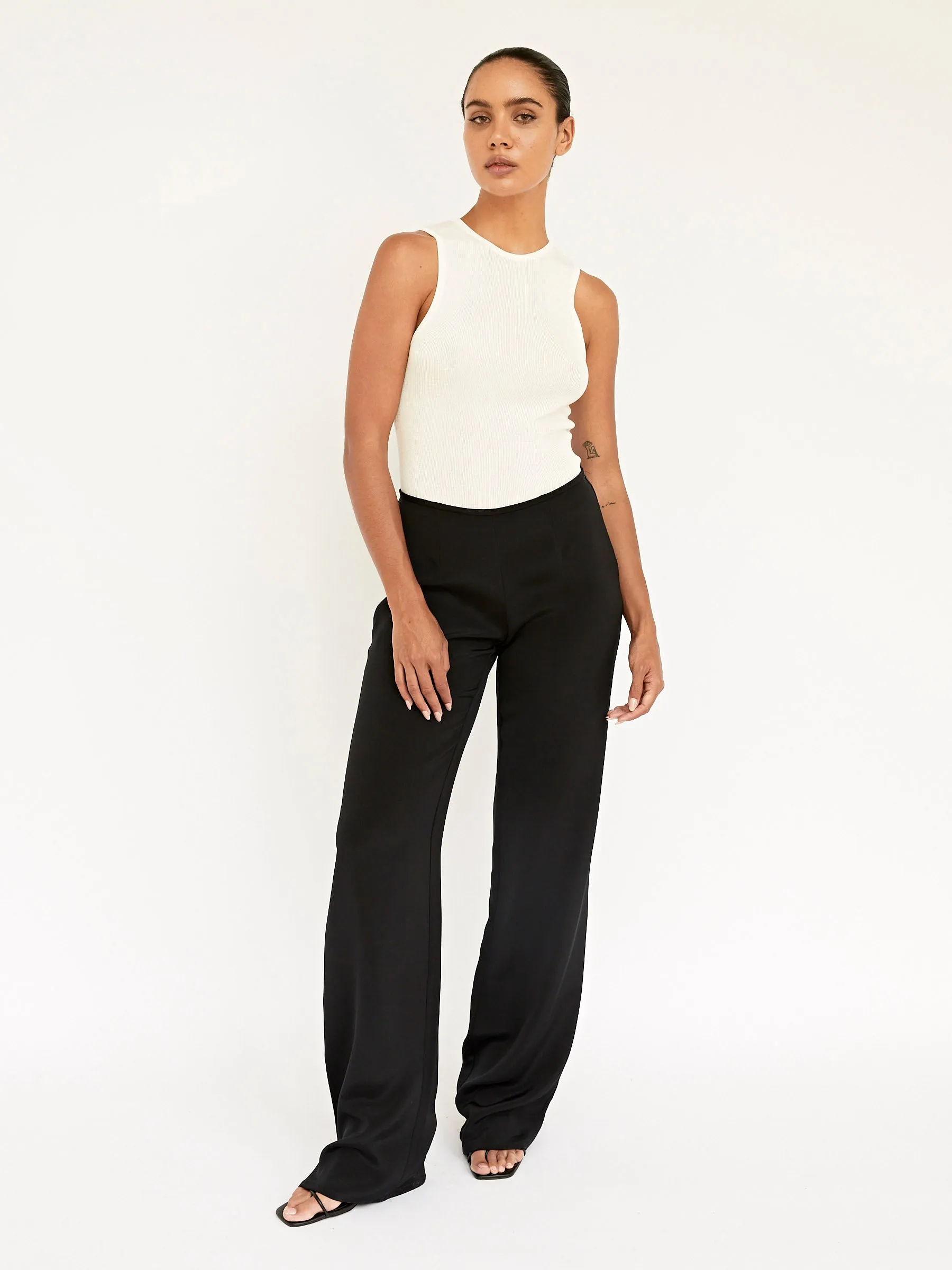 Silk Crepe Relaxed Pant