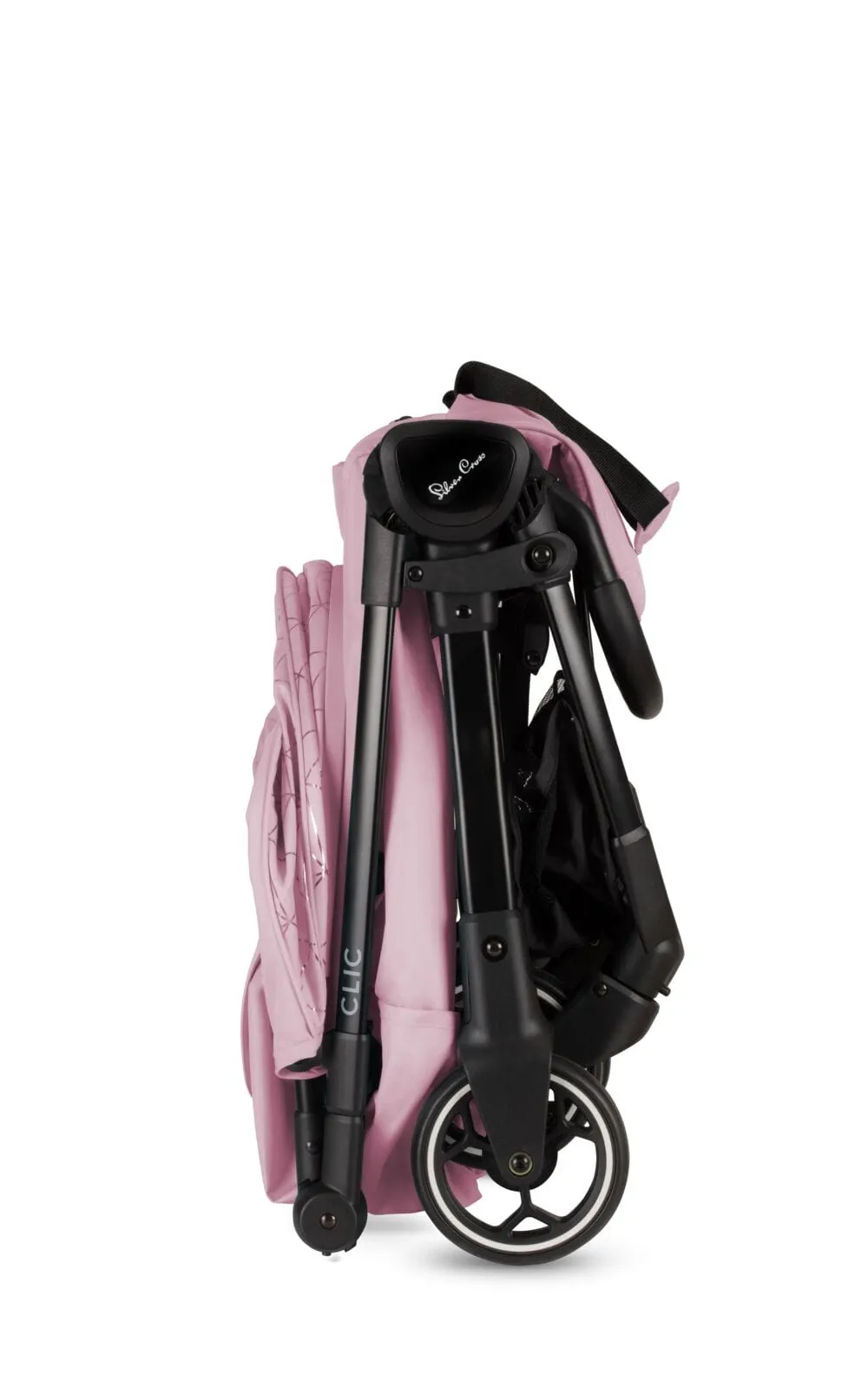 Silver Cross Clic Stroller with Raincover - Pink