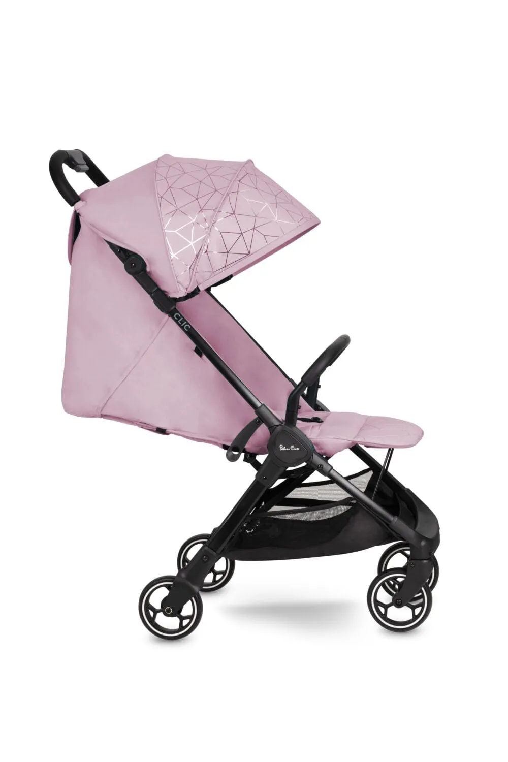 Silver Cross Clic Stroller with Raincover - Pink