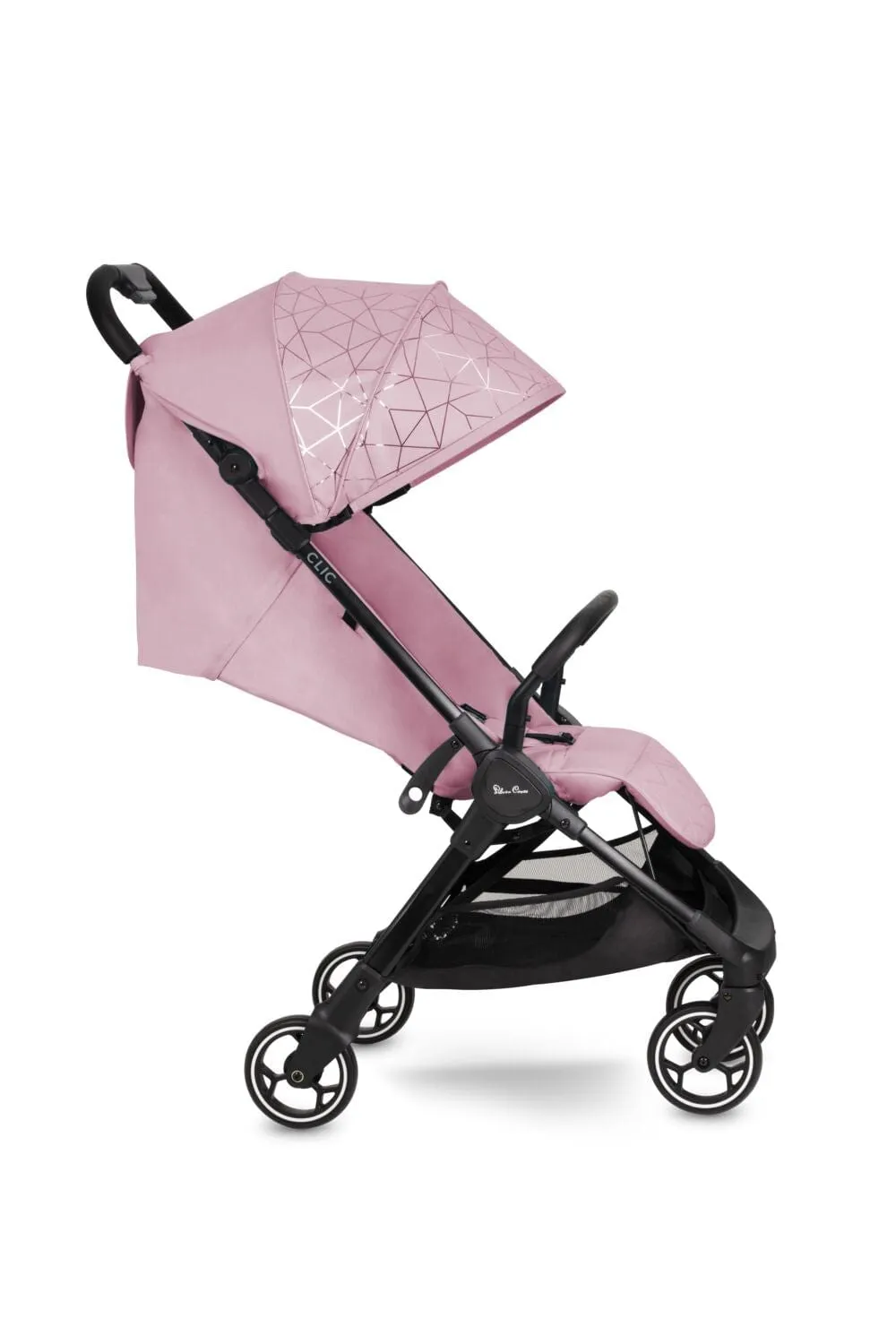 Silver Cross Clic Stroller with Raincover - Pink