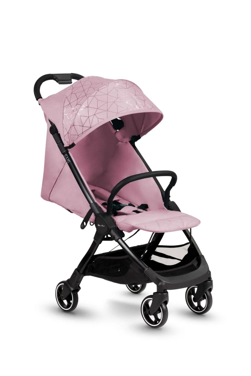 Silver Cross Clic Stroller with Raincover - Pink