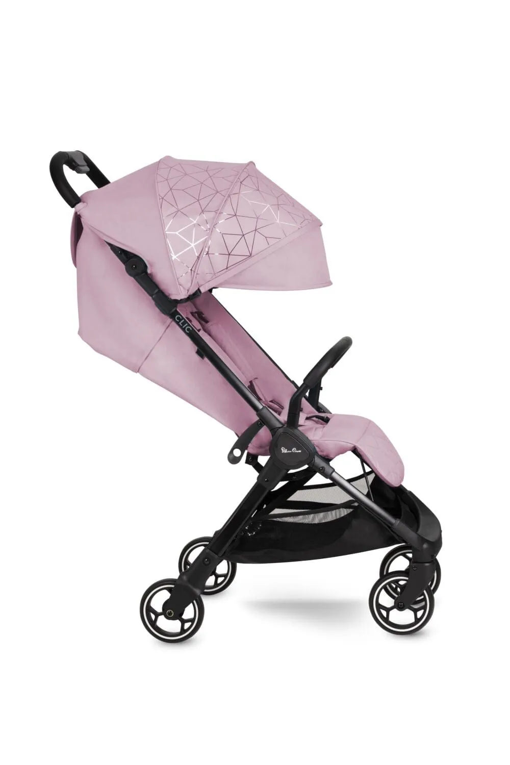 Silver Cross Clic Stroller with Raincover - Pink