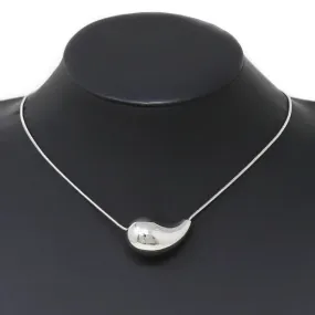 Silver Teardrop Pendant Necklace