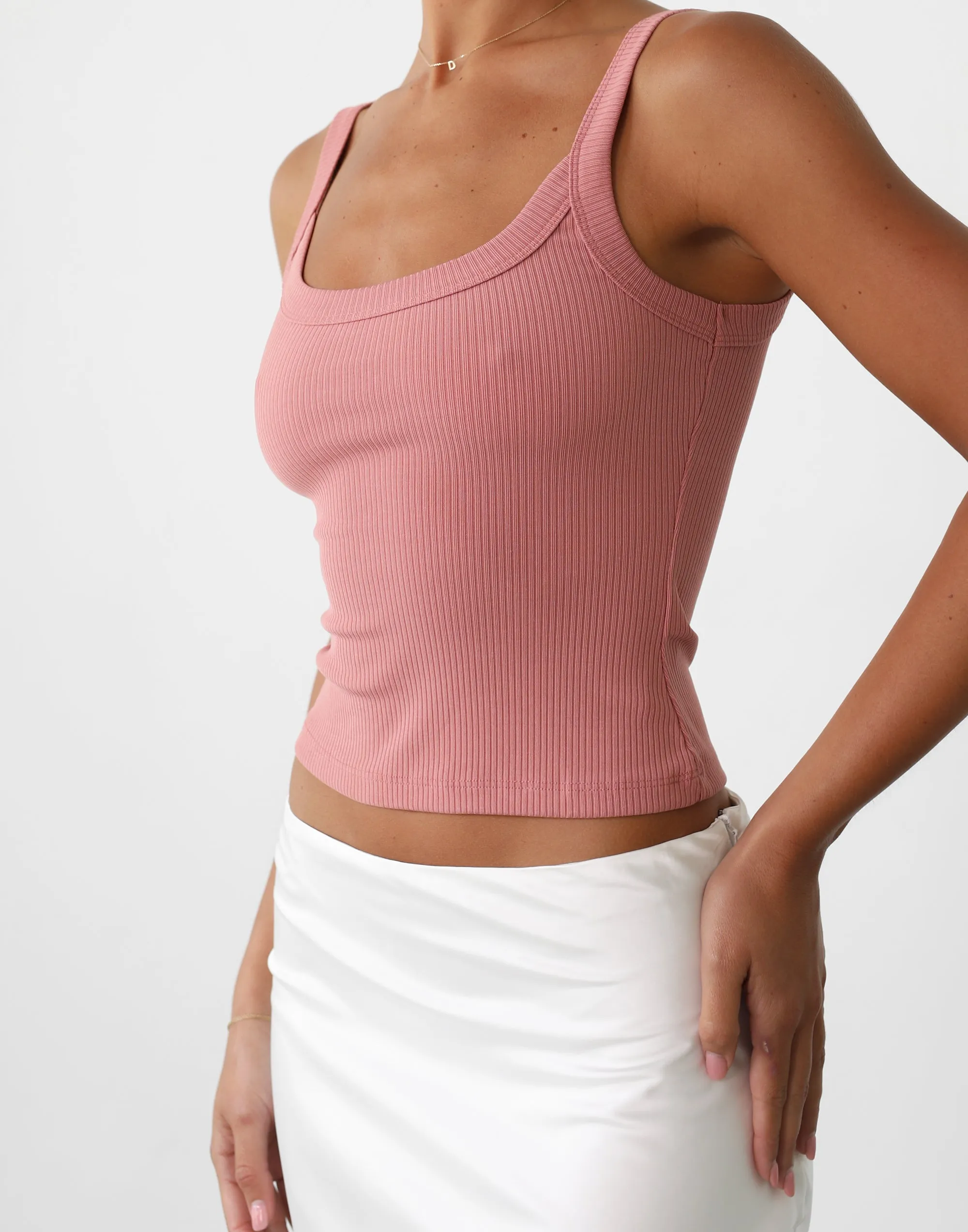 Skyler Tank Top (Dusty Pink)