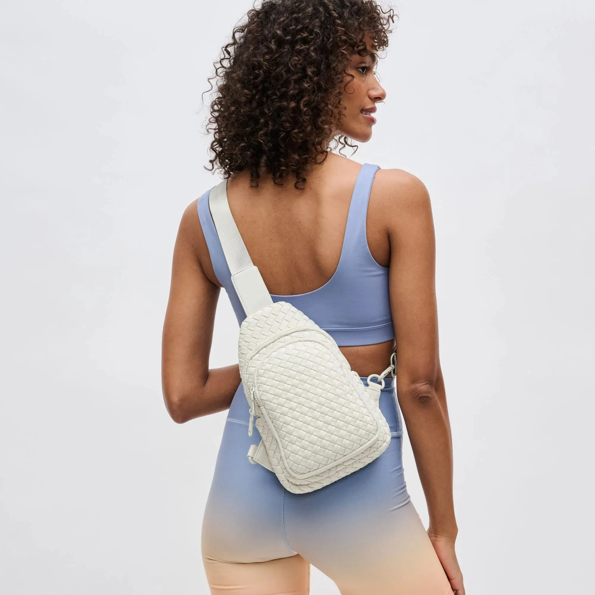 Sol and Selene Beyond the Horizon - Woven Neoprene Sling Backpack in Bone