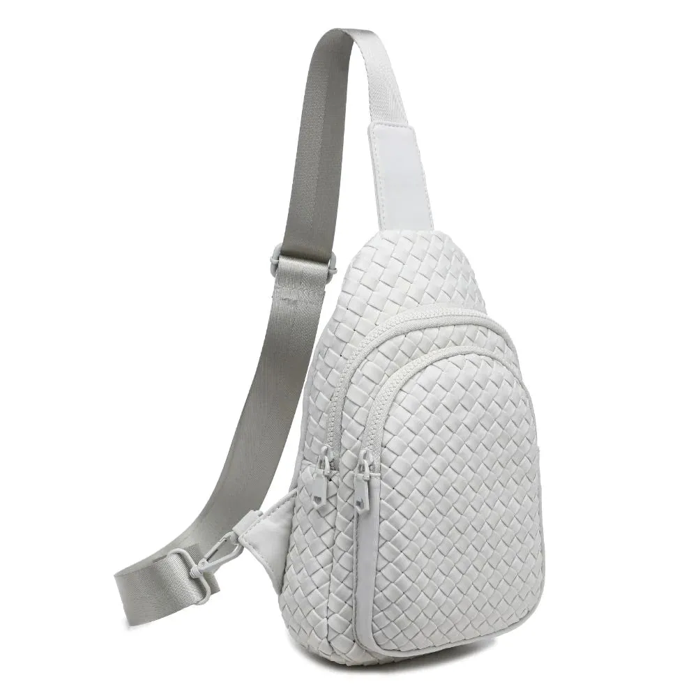 Sol and Selene Beyond the Horizon - Woven Neoprene Sling Backpack in Bone