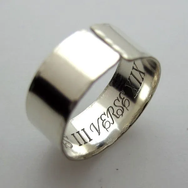 Sound Wave Band Ring for Men