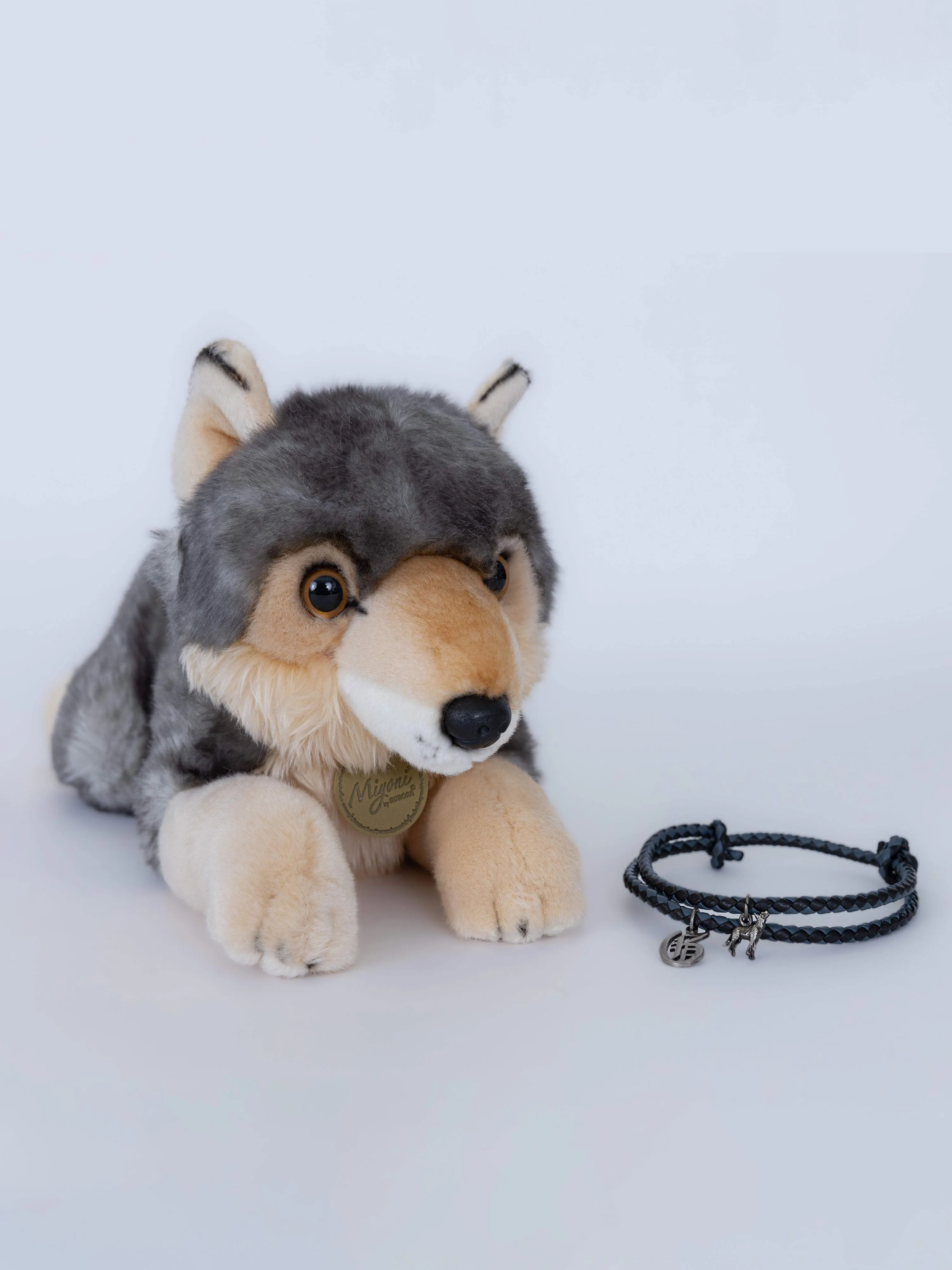 Spirit Wolf Stuffie With Bracelet