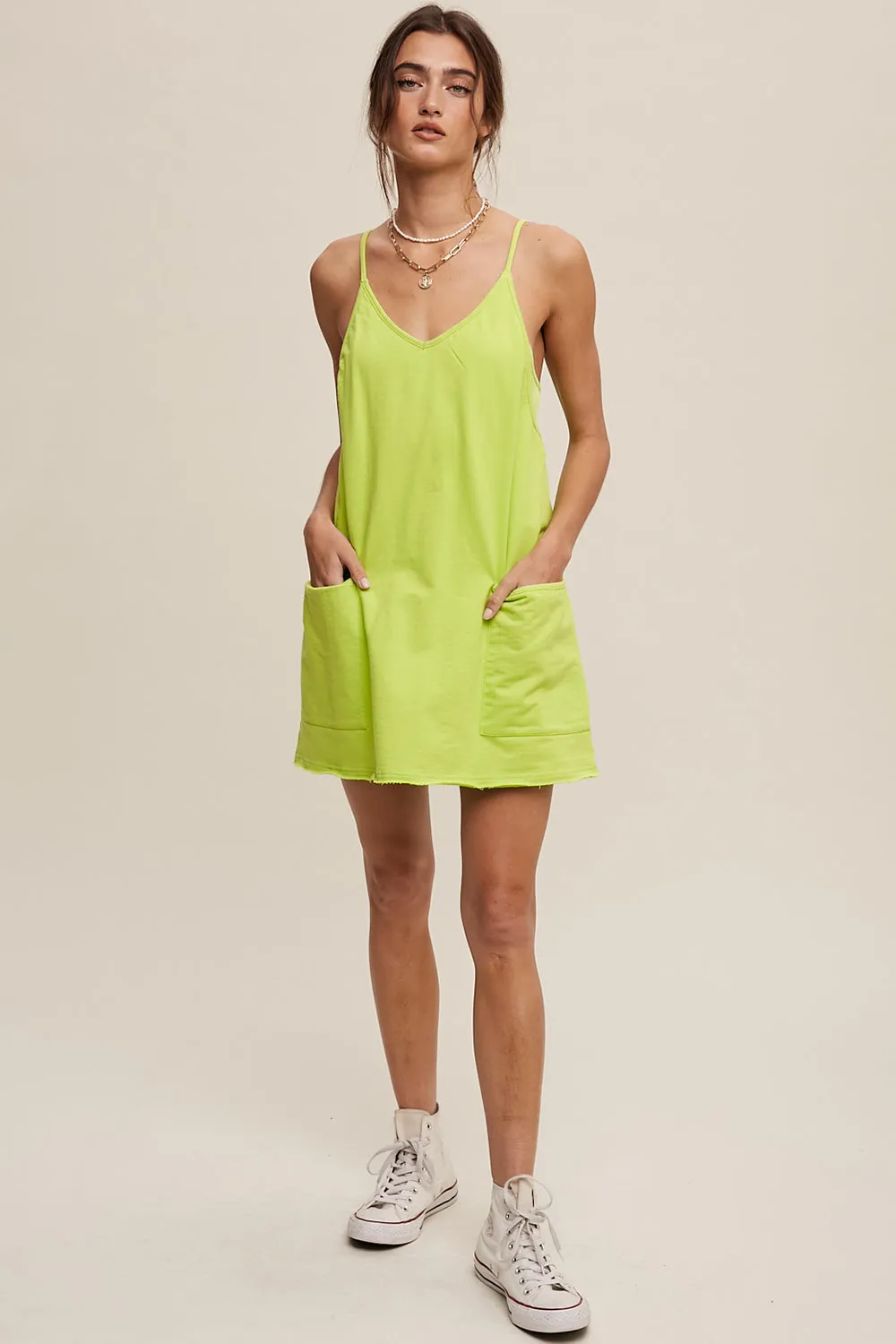 Sporty Mini Dress With Built in Romper Liner