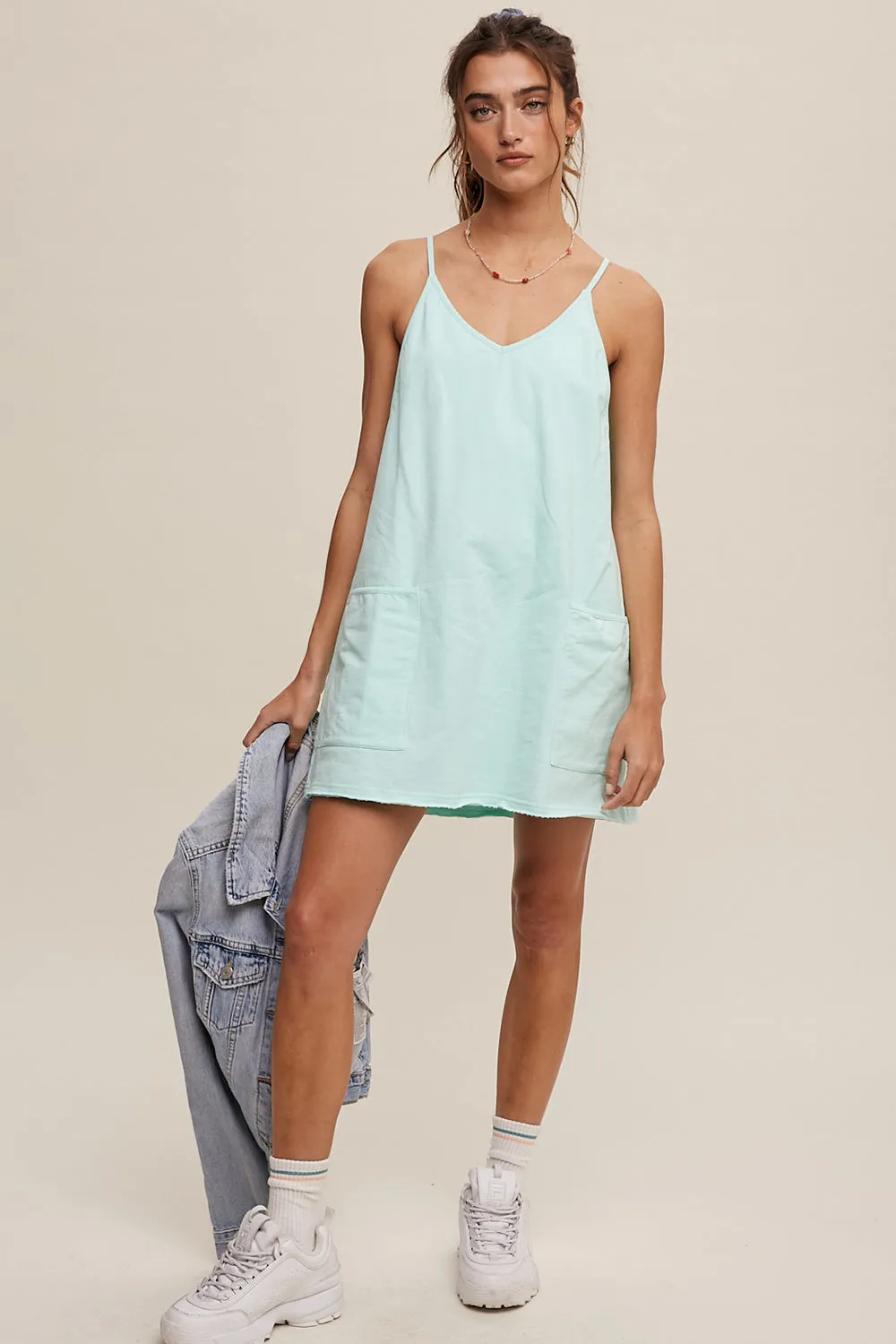 Sporty Mini Dress With Built in Romper Liner