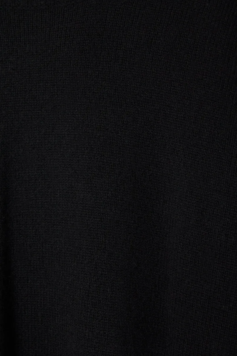 THE MOCK NECK - BLACK