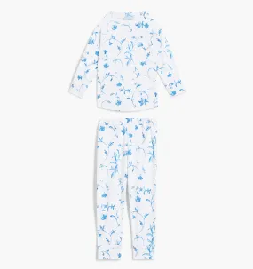 The Tiny PJ Set - Blue Botanical