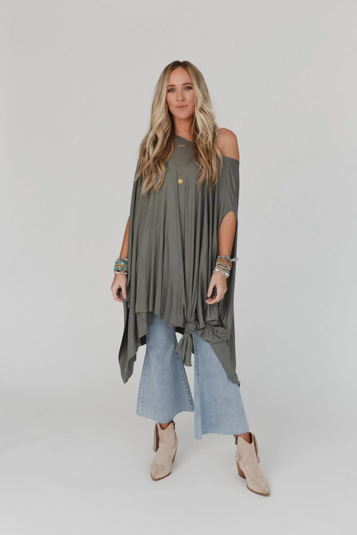 The Wren Tunic - Light Olive