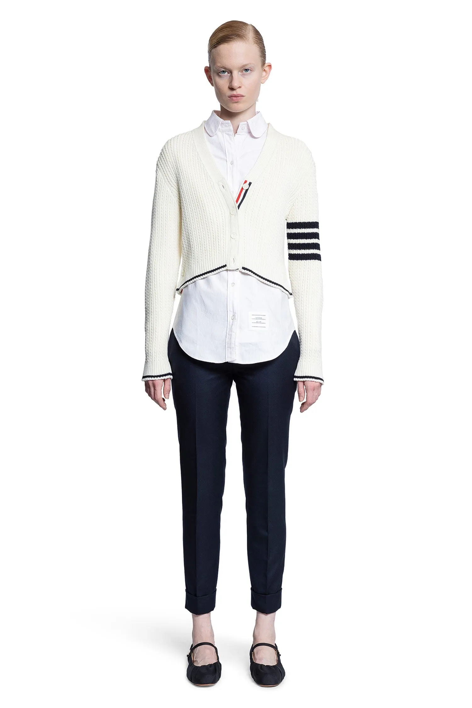 THOM BROWNE WOMAN PINK SHIRTS