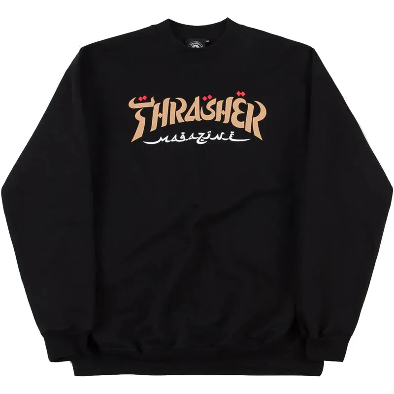 THRASHER SWEAT CREWNECK CALLIGRAPHY