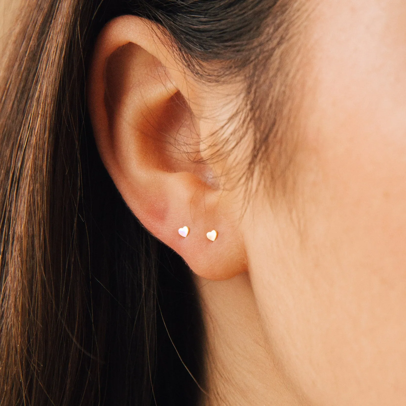 Tiny Heart Studs