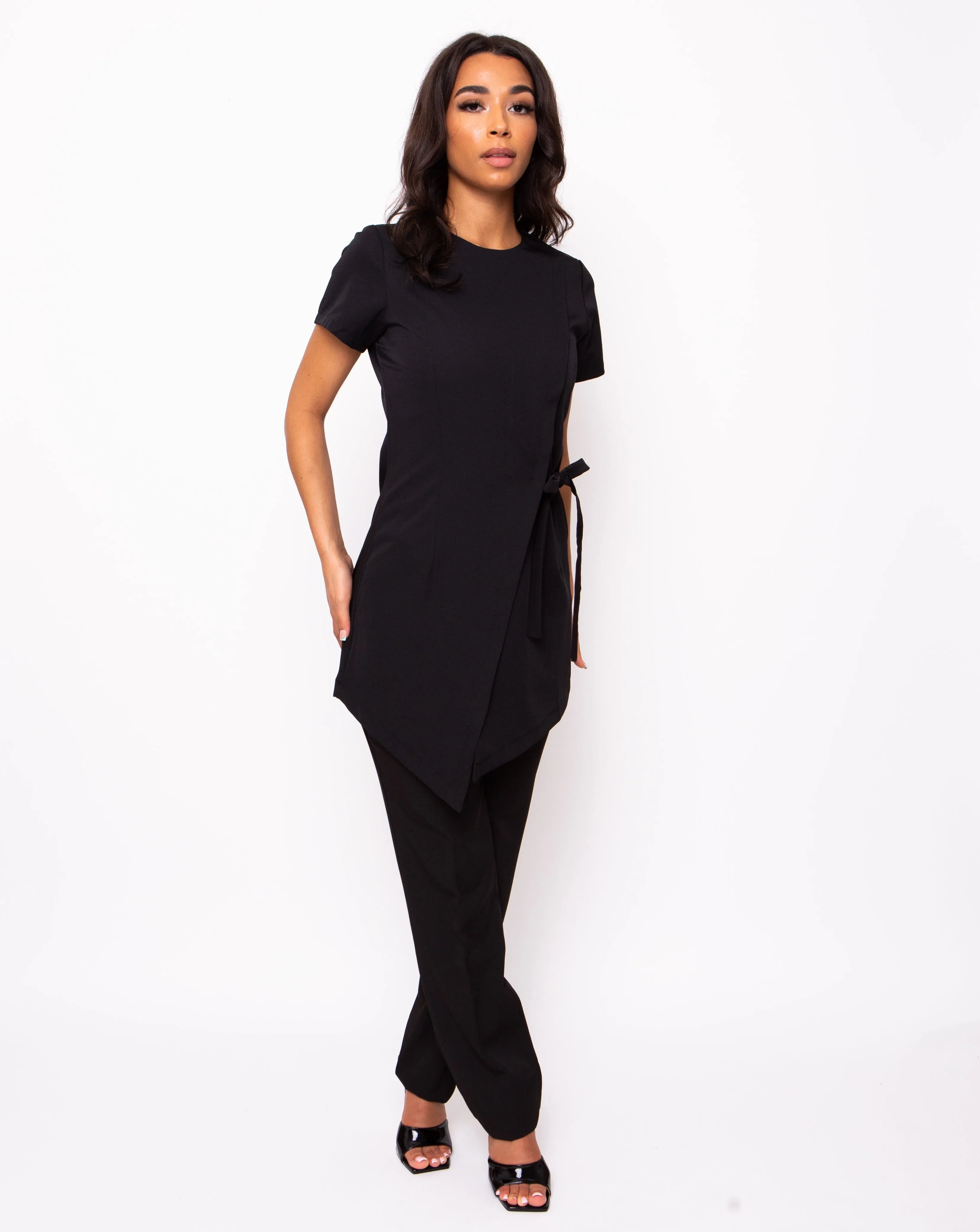 Tranquility Asymmetric Round Neck Tunic