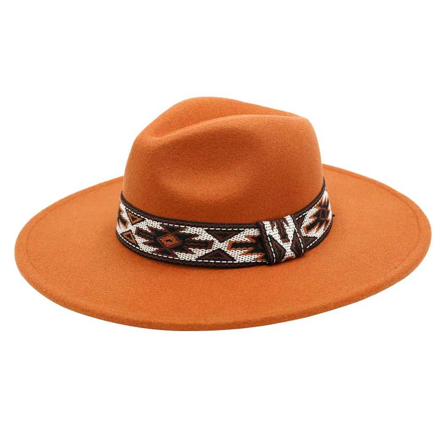 Tribal Band Panama Hat