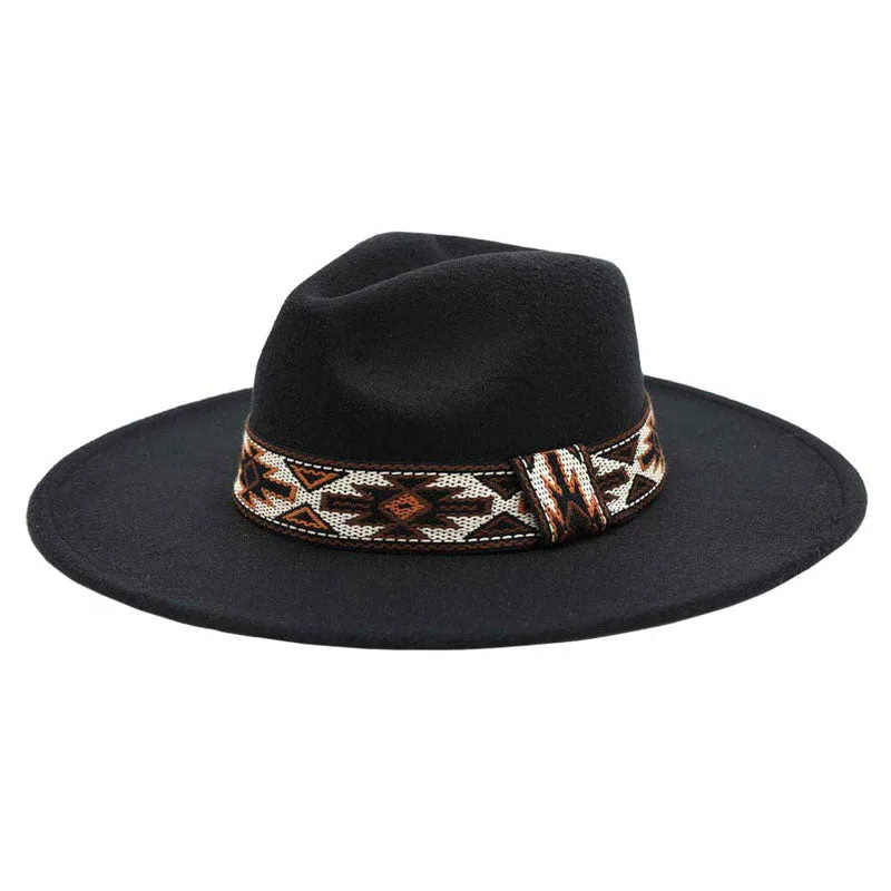 Tribal Band Panama Hat