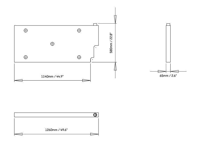 Upright Water Tank - Flat