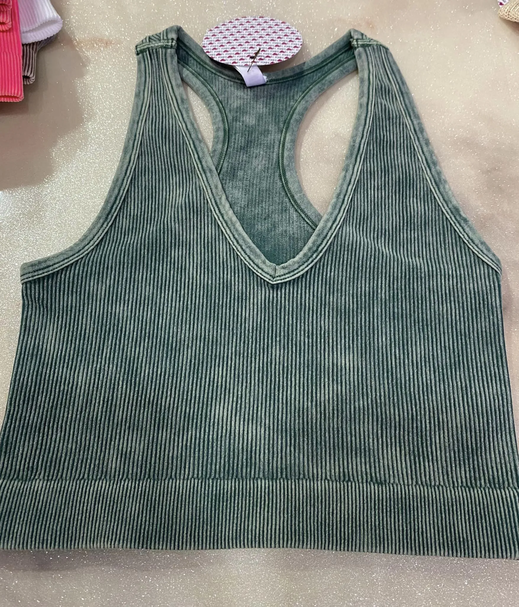 Vintage Washed V Tank