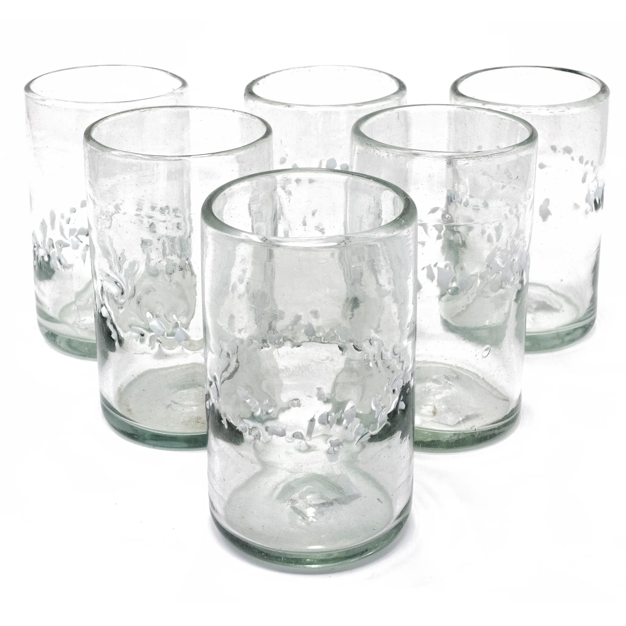 White Pebble Handcrafted Original Tumbler - 16 oz - Set of 6