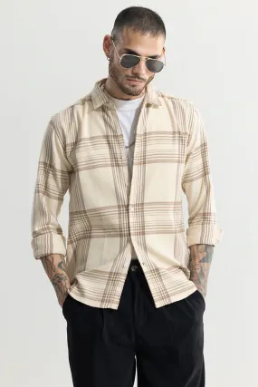 Wide Dupplin Flannel Checks Brown Shirt