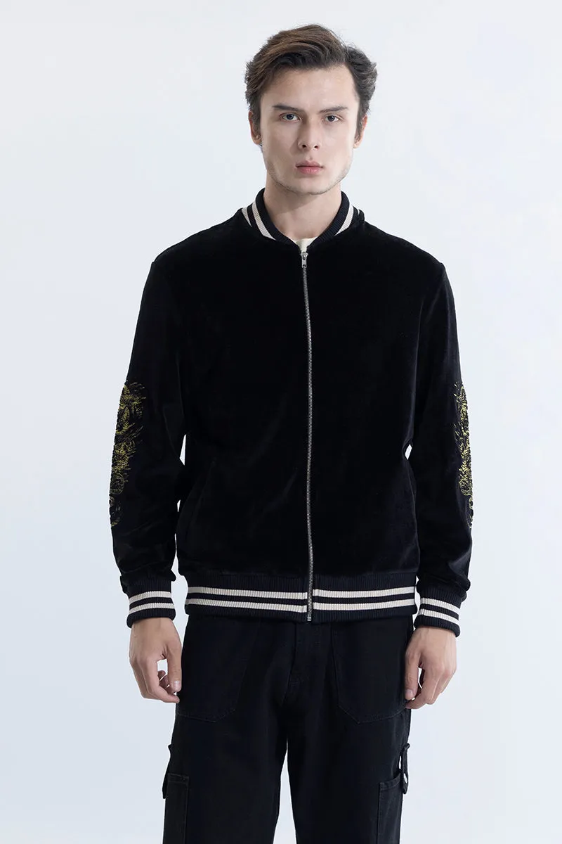 Yakuza Black Sukajan Bomber Jacket